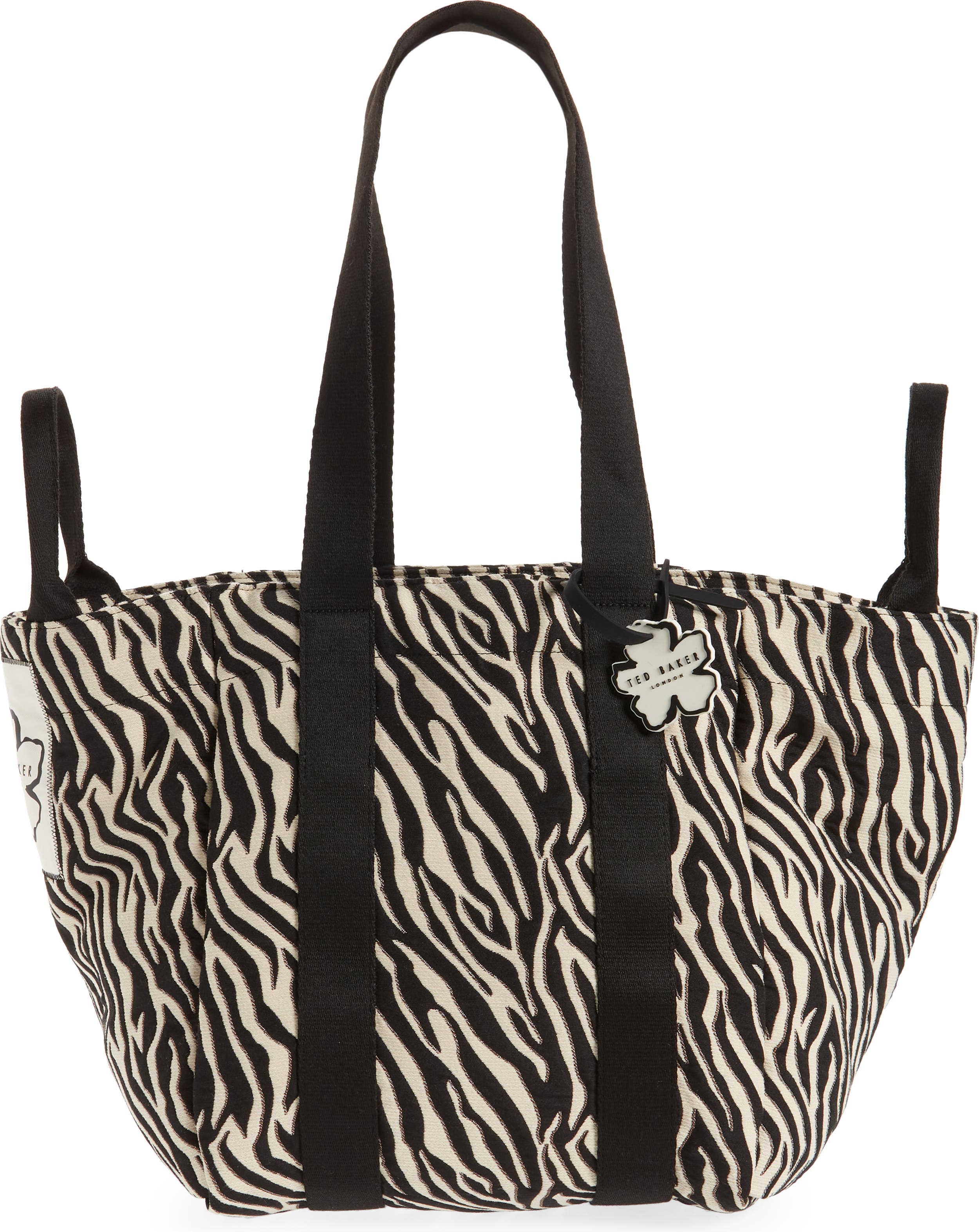Canvas Shopping Tote Bag Slipper Image Patterns Zebra Slipper Beach Bags for Women Zebra Gifts 